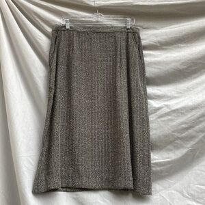 Erin London gray academia skirt with pockets, size large